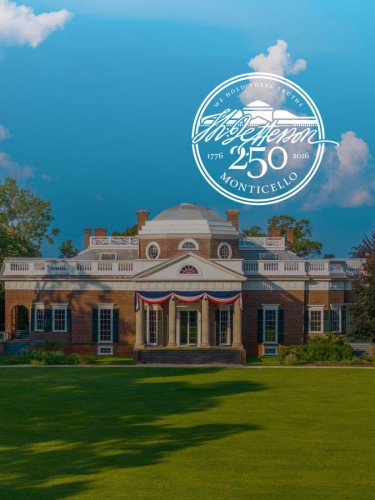 Monticello logo for the 250th anniversary of the signing of the Declaration of Independence