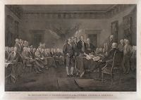 Declaration of Independence by Trumball, Engraving by Durand