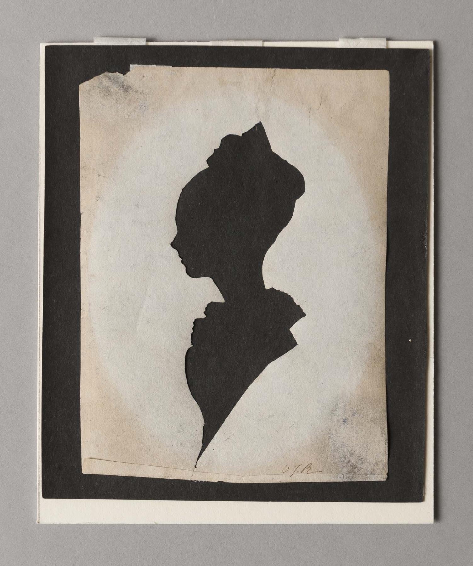  silhouette of Virginia Jefferson Randolph Trist facing proper right. Click for more information.