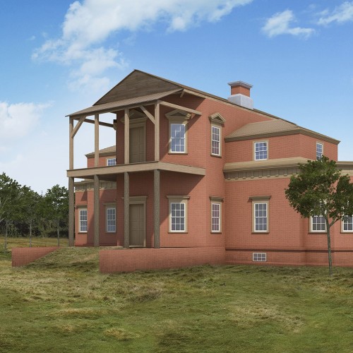 Digital rendering of Monticello I