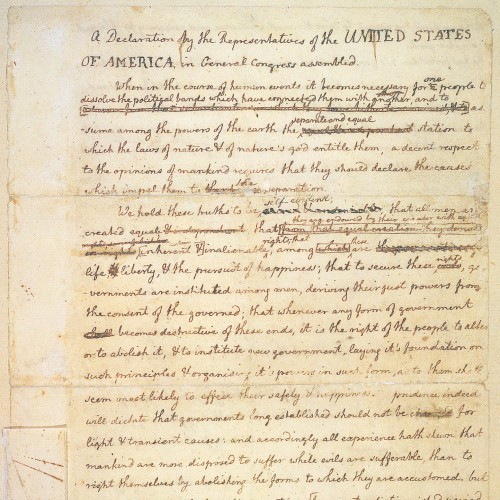 declaration of independence rough draft vs final draft