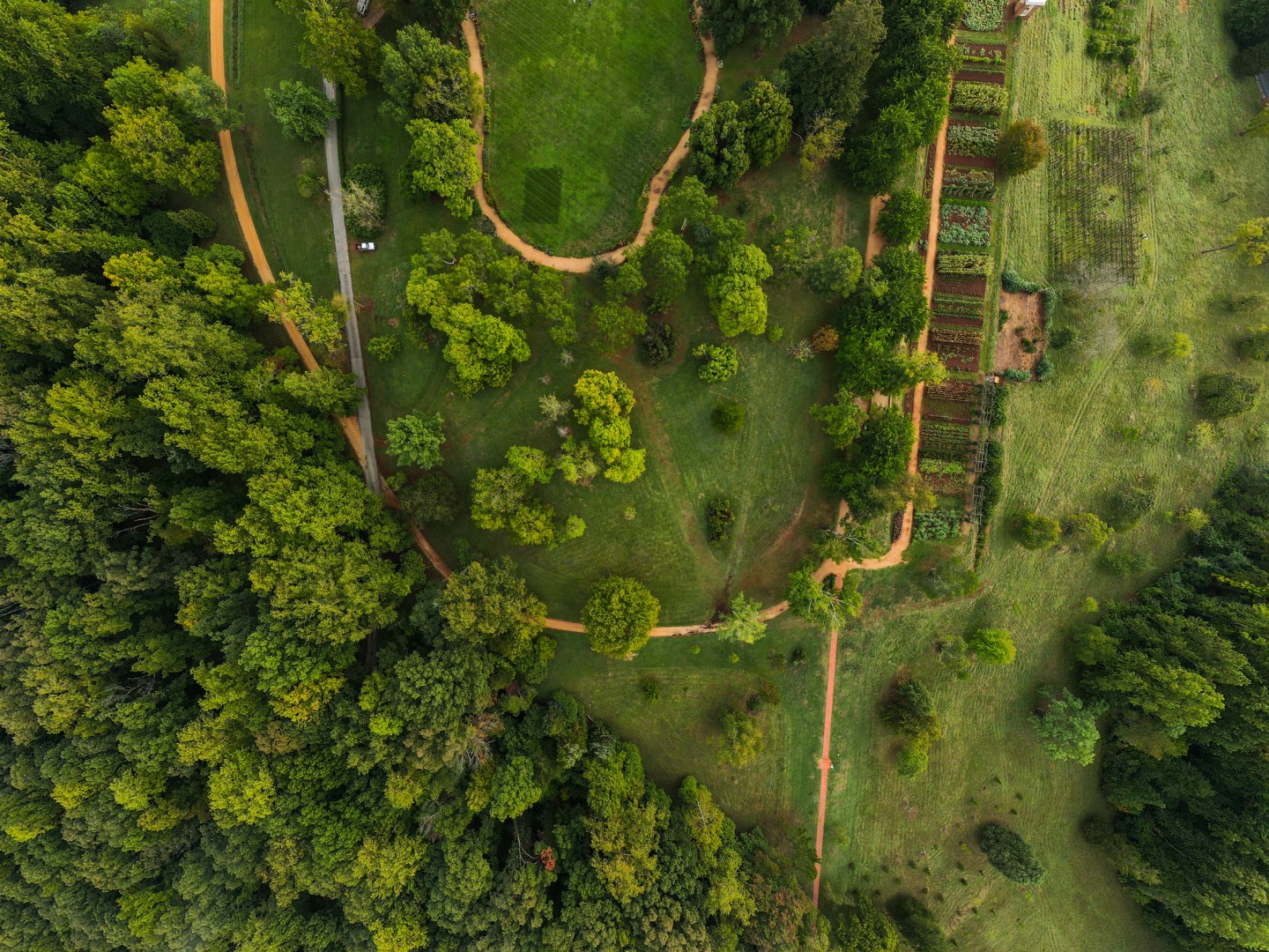 Aerial view of Monticello